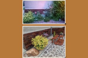 rekonstrukce záhonu u domu