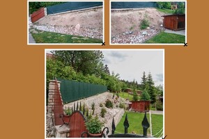 realizace skalky a opěrného zdiva