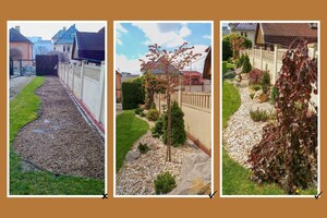 realizace úzkého záhonu