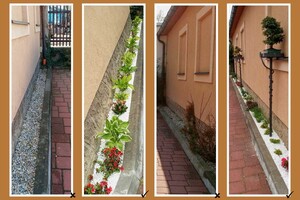 rekonstrukce minimalistického záhonu