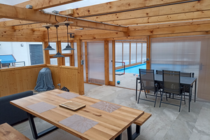 obytná relaxační část v domácím wellness