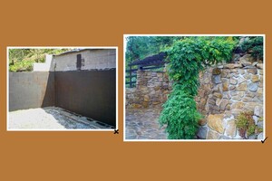 realizace opěrného zdiva ve svahu